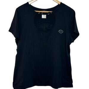 Harley Davidson Plus Size 1X  Key Choker Neckline Bar Shield Laconia HD Shirt